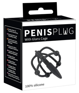 You2Toys, Dilator mit Eichel-Käfig, flexibel, Penis Plug with Clans Cage