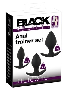 Black Velvets, 3-teiliges Analplug-Set, 3-teiliges Analplug-Set