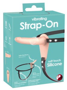 You2Toys, Umschnallvibrator „Vibrating Strap-On“, 15,7 cm, Vibrating Strap-On Silicone