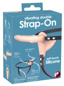 You2Toys, Umschnallvibrator „Vibrating Double Strap-On“, 15,7 cm, 8,8 cm, Vibrating Double Strap-On