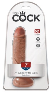 King Cock, 18 cm Penis Mit Bällen | King Cock, DIldo 