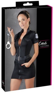 Cottelli COSTUMES, Polizeikleid L | Cottelli COSTUMES, Kleid im Polizistinnen-Look mit Gürtel