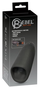 Rebel, „Masturbator with 3 Functions“ mit Wärmefunktion, 10 Vibrationsmodi + Smart Shaking, Masturbator mit 3 Funktionen