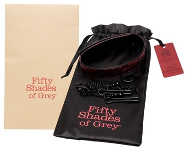 Fifty Shades of Grey, Pinces à Tétons à Collier Sweet Anticipation | Fi, Halsfessel mit Nippelklemmen ?Sweet Anticipation Collar Nipple Clamps?, verstellbar