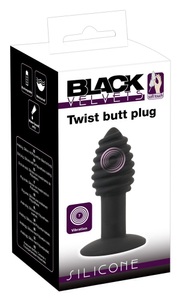 Black Velvets, Analplug „Twist Butt Plug“, mit ausgeprägter Rillenstruktur, 7 Vibrationsmodi, Analplug ?Twist Butt Plug?, mit ausgeprägter Rillenstruktur, 7 Vibrationsmodi