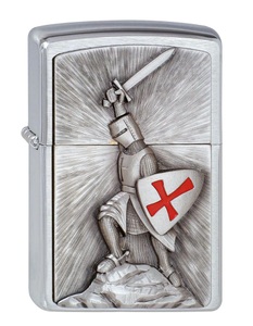 Zippo, Zippo Feuerzeug - Tempelritter Siegerpose, Zippo Feuerzeug - Tempelritter Siegerpose