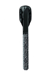 Akinod, AKINOD - Besteckset 12H34, Hochglanz Schwarz, Schwarzes Bandana, AKINOD - Besteckset 12H34, Hochglanz Schwarz, Schwarzes Bandana