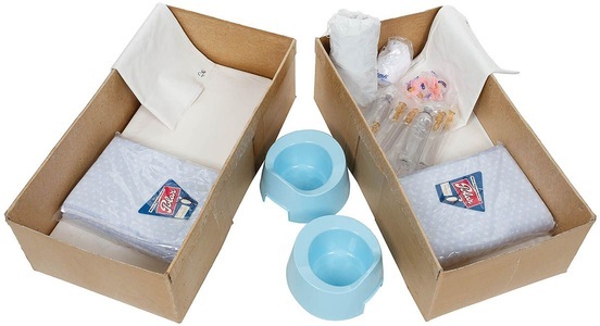 Original, Dän. Babybett, mit Zubehör, neuw. (DEKO), Dän. Babybett, mit Zubehör, neuw. (DEKO)