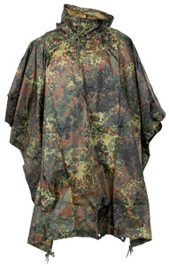 undefined, Poncho, Rip Stop, flecktarn, Masse: 144 x 223 cm, Poncho, Rip Stop, flecktarn, ca. 144 x 223 cm