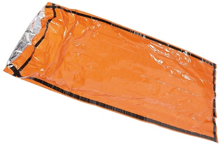 FoxOutdoor, Notfall-Biwaksack, orange, einseitig alubeschichtet, Notfall-Biwaksack, orange, einseitig alubeschichtet