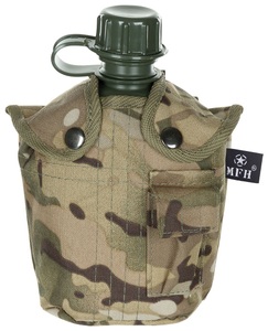 undefined, US Plastikfeldflasche, 1 l, Hülle, operation-ca., BPA-frei, US Plastikfeldflasche, 1 l, Hülle, operation-ca., BPA-frei