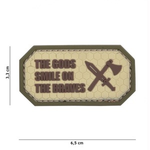 4 elements GmbH, Klettabzeichen The gods smile on the braves - coyote, Klettabzeichen The gods smile on the braves - coyote