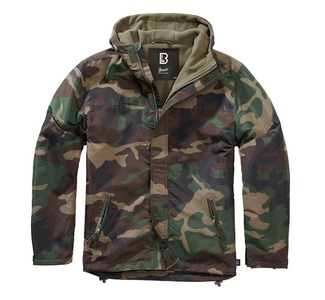 Brandit - Individual Wear, Brandit - Frontzip Windbreaker woodland, Brandit - Frontzip Windbreaker woodland