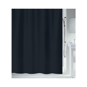 Spirella, SPIRELLA Duschvorhang TEXTIL, Spirella Duschvorhang Primo 180x200cm Schwarz