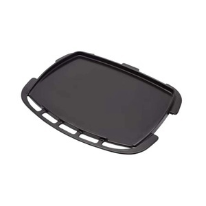 Weber, Weber Plancha Full-Size für Q 1100N/Q 1200N Grillplatte ? Weber Grill Ablage/Grill Rollwagen/Grill Erweiterung ? schwarz, Weber Plancha Full-Size für Q 1100N und Q 1200N