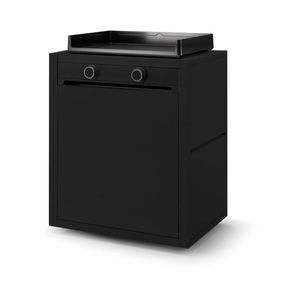 Forge Adour, Forge Adour Rollwagen Modern 60, Stahl, geschlossen, schwarz, Forge Adour Rollwagen Modern 60 Schwarz