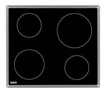 SIBIR Universal 10201 Swiss Kühlschrank nero rechts
