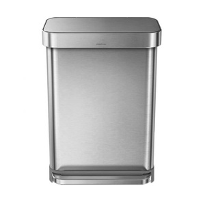 Simplehuman, Simplehuman CW2024 rechteckiger Treteimer 45l, simplehuman Mülleimer »Rechteckiger 45L«, 1 Behälter