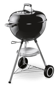 Weber, weber - Holzkohlegrill Classic Kettle Ø 47 cm - Schwarz, Weber Classic Kettle, 47cm schwarz