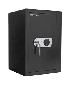 Rottner, Rottner Monaco 65 mit Elektronikschloss Tresor, Geschäftstresor Rottner Monaco 65, Elektronikschloss, B 435 x T 445 x H 655 mm, Stahl, schwarz
