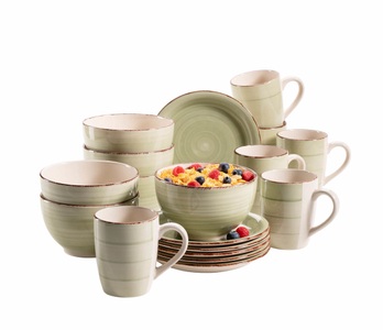 Mäser, Mäser Lumaca Frühstück-Set 18-tlg. olivgrün, Mäser Lumaca Frühstück-Set 18-tlg. olivgrün