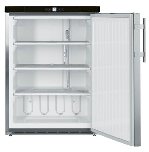 LIEBHERR, Liebherr Gefrierschrank GGUESF-1405-20 Silber, Liebherr GGUesf 1405 Gefrierschrank Silber rechts