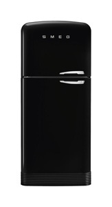 SMEG, SMEG FAB50LBL Kühlschrank Schwarz links, Smeg FAB50LBL5 Kühlschrank Schwarz links