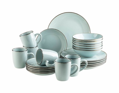 Mäser, Mäser Kombiservice 24-teilig Geschirr Set Mint, Mäser Kombiservice 24-teilig Geschirr Set Mint