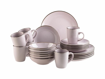 Mäser, Mäser Kombiservice 24-teilig Geschirr Set Lavendel, Mäser Kombiservice 24-teilig Geschirr Set Lavendel