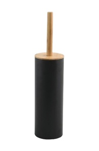 Spirella, Spirella Toilettenbürste Stahl/Bambushalter ADONIS Schwarz, Spirella Toilettenbürste Stahl/Bambushalter ADONIS Schwarz
