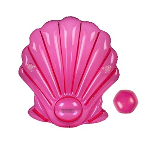 Yeaz, Yeaz - Luftmatratze Seashell - Rosa, YEAZ - GIANT SERIE SEASHELL Badeinsel pink brigth pink, One Size, Rosa