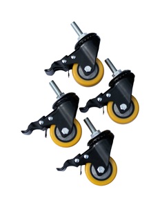 Tiger Fire, Tiger Fire Räder für Schalen Set à 4 Stk., ROLLEN FÜR TIGER FIRE MODELLE ? Grill Ablage/Grill Rollwagen/Grill Erweiterung ? Schwarz