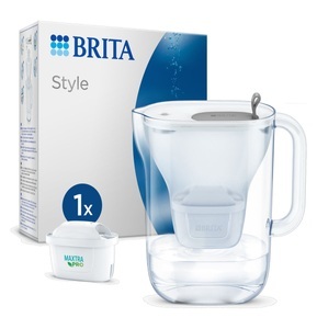 Brita, BRITA Tischwasserfilter Style inkl. 1 Maxtra Pro All-in-1, Brita Style 2.4L + Maxtra Pro All-in-1 Wasserfilter Grau