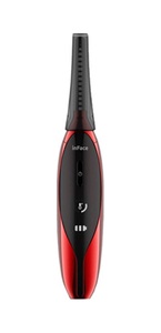 InFace, InFace - Heated Eyelash Curler Beheizte Akku Wimpernzange Wimpern Lockenstab - Rot / Schwarz, 
