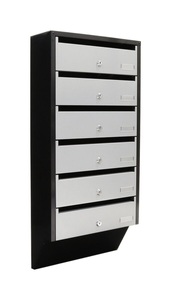 Rottner, Rottner T06368 Depot 6 Briefkastenanlage Silber Schwarz, Rottner T06368 Depot 6 Briefkastenanlage Silber Schwarz