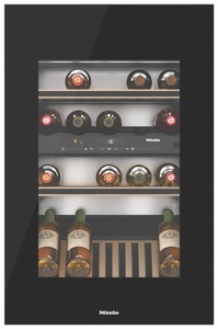 MIELE, Miele Weinschrank KWT 6422 iG 1 SW RE Einbau Weinkühlschrank, Miele KWT6422IG-1 SW Weinschrank Schwarz rechts