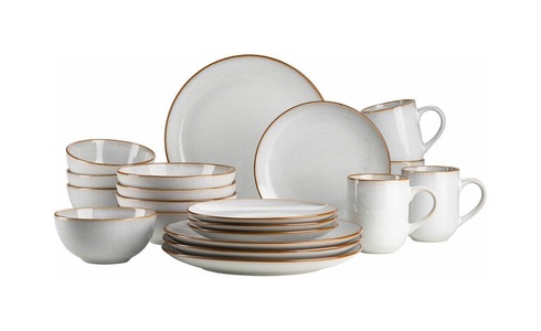Mäser, Mäser Serie Mabella Geschirr, Mäser Mabella Geschirr-Set 20-teilig Beige