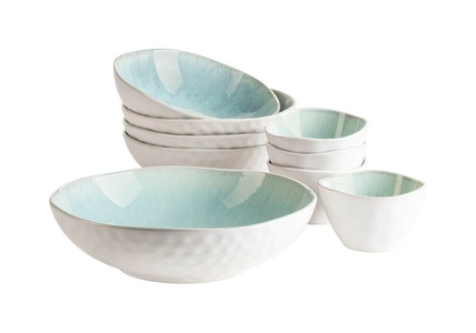 Mäser, Mäser Frozen Serie Besteck, Mäser Frozen Schüssel-Set 9-teilig Grün