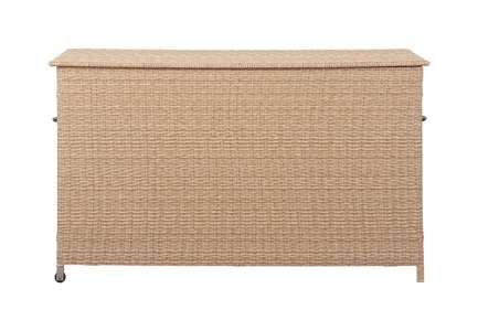 SCHOU, Schou Kissenbox Marius Rädern/PP/Rattan Natur, 