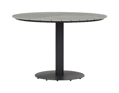 SCHOU, Schou Gartentisch Hector Ø113 cm Schwarz/Grau, Schou Gartentisch Hector Ø113 cm Schwarz/Grau