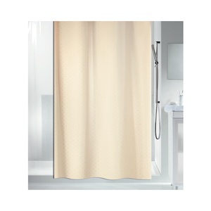 Spirella, SPIRELLA Duschvorhang RICCO, Spirella Ricco Textilduschvorhang 180x200 cm Champagne