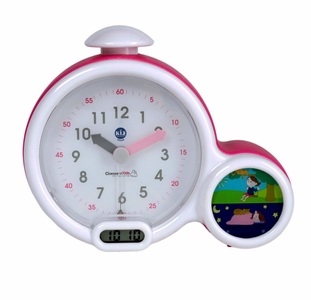 Claessens'Kids, CLAESSENS KIDS Kid'Sleep Clock rosa, Pabobo Kid'Sleep Wecker Weiss Rosa