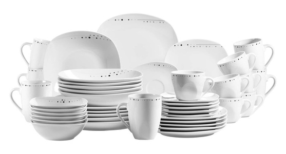 Mäser, Mäser Fadilla Kombiservice 42-teilig weiss, Mäser Fadilla Kombiservice 42-teilig weiss