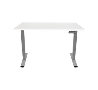 Contini, Contini höhenverstellbarer Bürotisch 1.6x0.8m weiss, Contini höhenverstellbarer Bürotisch 1.6x0.8m weiss