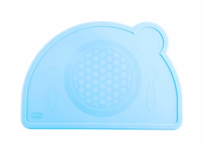 CHICCO, Chicco Boy Easy Tischset in Silikon blau, 