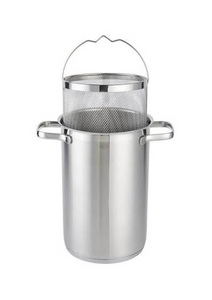 undefined, Rösle Spargel- und Pastatopf mit Glasdeckel und Siebeinsatz, Rösle Elegance Pasta- Spargeltopf 16cm