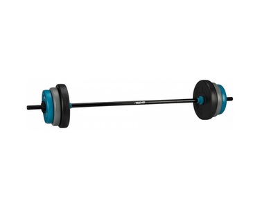 Avento, Avento Verstellbares Hantelset 20 kg Schwarz, Blau und Grau, Avento Pump Set 20KG