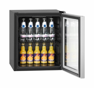 Bomann, Bomann KSG 7282 Glaskühlschrank EEK: A++ (A+++ - D) 48 l Standgerät Schwarz, 