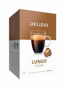 Delizio, DELIZIO Kaffeekapseln 10184838 Lungo Crema 48 Stk., DELIZIO Kaffeekapseln 10184838 Lungo Crema 48 Stk.