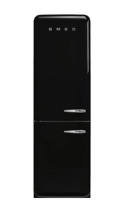 SMEG, Kühl-Gefrier-Kombination FAB32LBL5 Links, Smeg FAB32LBL5 Kühlschrank Schwarz links
